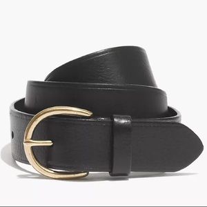 Madewell Perfect Leather Belt Black Medium